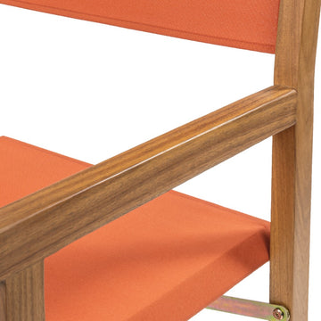 Cukor Classic Vintage Outdoor Acacia Wood Folding Director Chair with Canvas Seat - JONATHAN Y